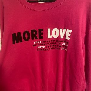 Cute pink positive sweatshirt